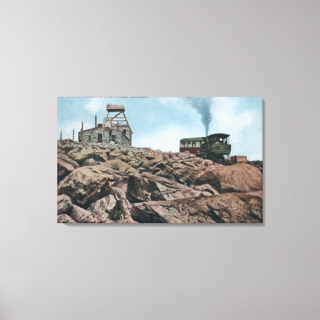 Pikes Peak, Colorado - On the Summit Canvas Print (Front)