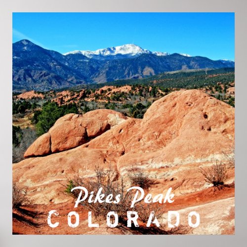 Pikes Peak Colorado Poster