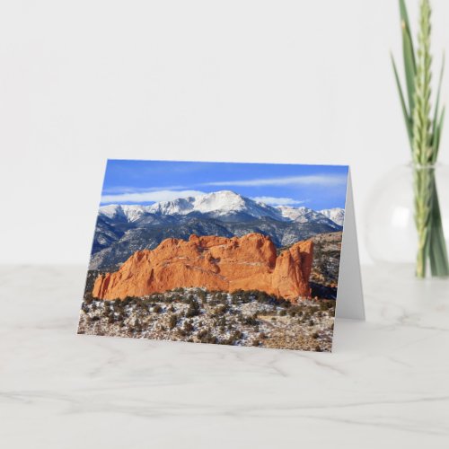 Pikes Peak Colorado Springs Card