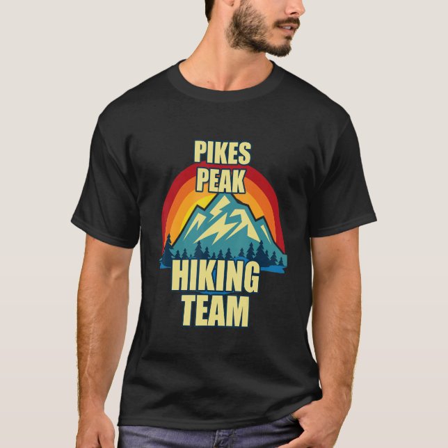 Pikes Peak  Family Matching Hiking T-Shirt (Front)