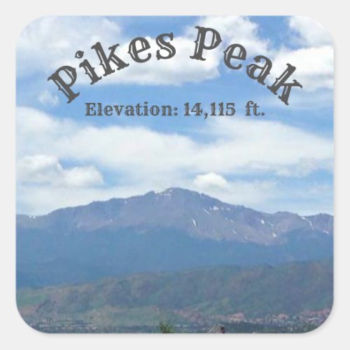 Pikes Peak Front Range Sticker