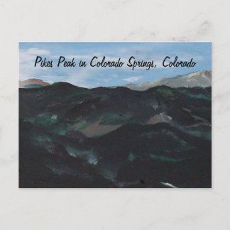 Pikes Peak in Colorado Springs, Colorado Postcard