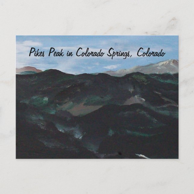 Pikes Peak in Colorado Springs, Colorado Postcard (Front)