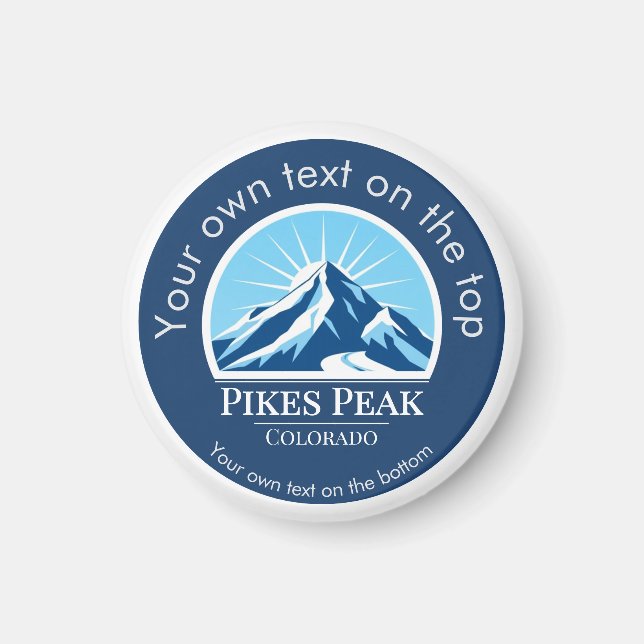 Pikes Peak Mountain Colorado souvenir  Magnet (Front)