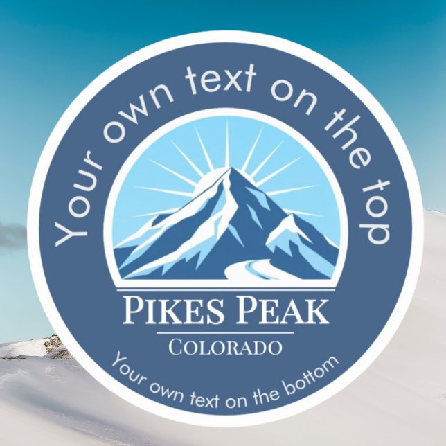 Pikes Peak Mountain Colorado souvenir  Sticker (Creator Uploaded)