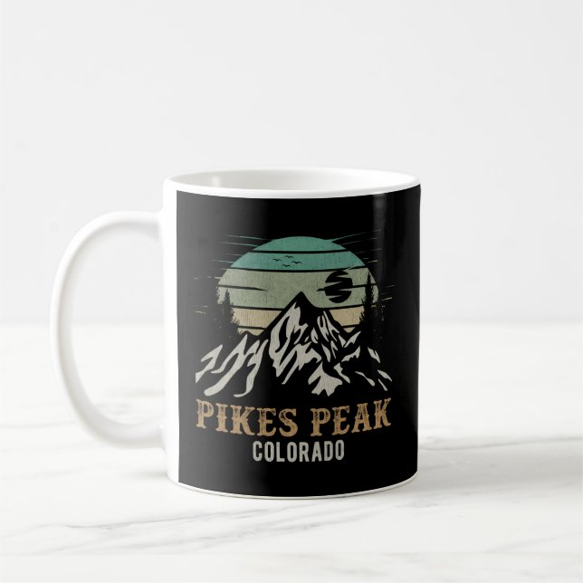 Pikes Peak National Park Merchandise Hiking Pikes  Coffee Mug (Left)