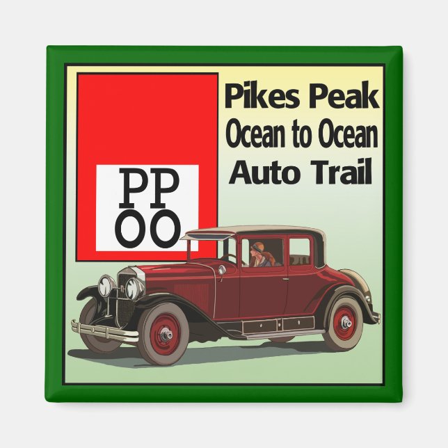 Pikes Peak Ocean to Ocean Auto Trail Magnet (Front)