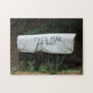 Pikes Peak Or Bust Jigsaw Puzzle