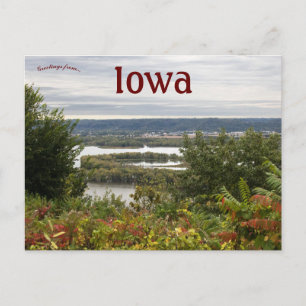 Pikes Peak Overlook McGregor Iowa Postcard