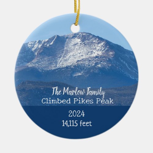 Pikes Peak Personalized Ornament