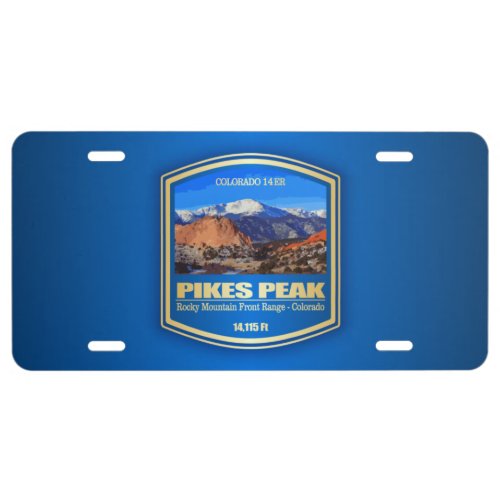 Pikes Peak PF License Plate