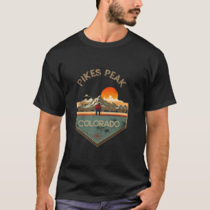 Pikes Peak Retro Vintage Hiking Apparel Pikes Peak T-Shirt