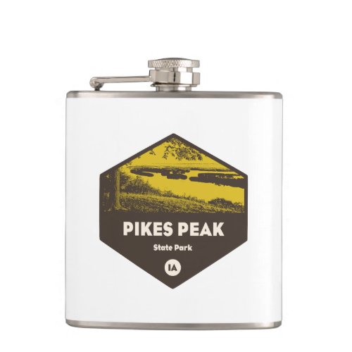 Pikes Peak State Park Iowa Flask