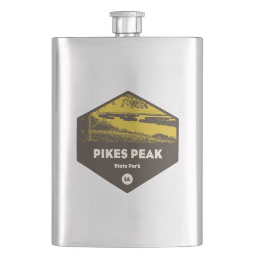 Pikes Peak State Park Iowa Flask
