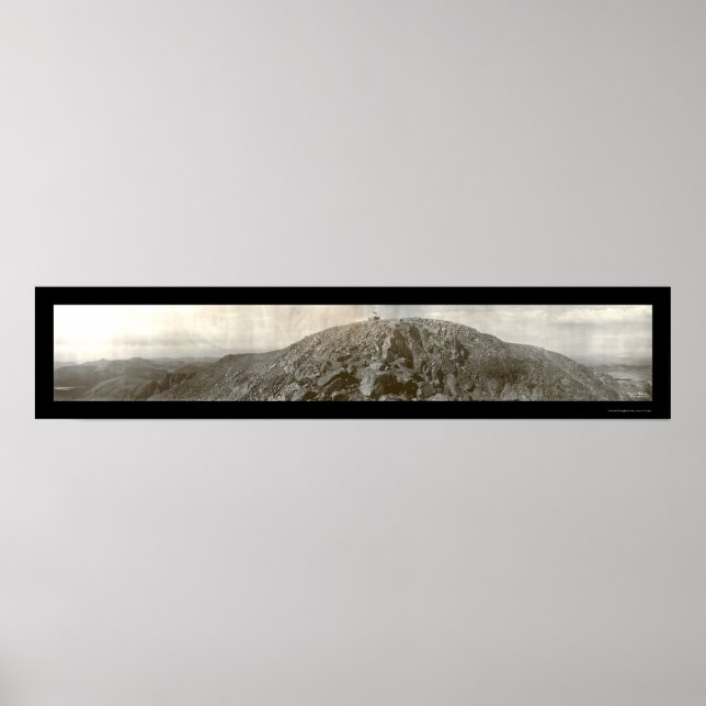 Pikes Peak Summit CO Photo 1908 Poster (Front)