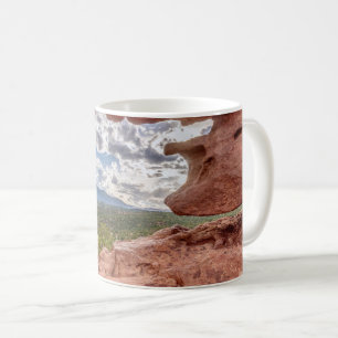 Pikes Peak Through A Rock Hole Coffee Mug
