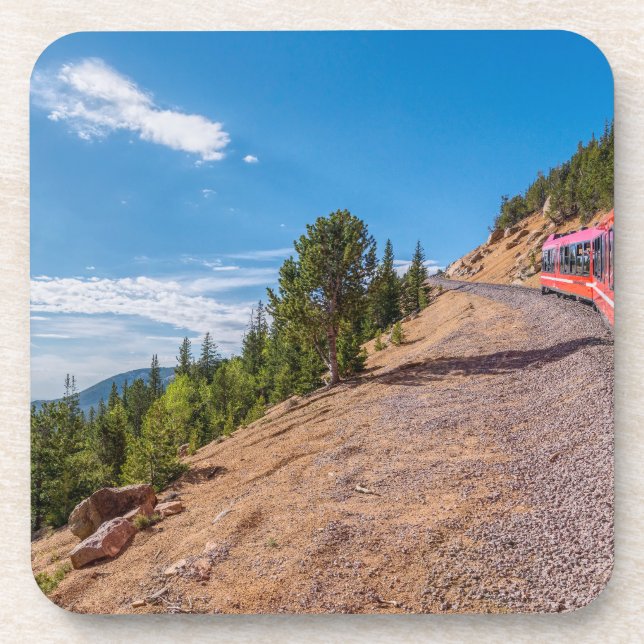 Pikes Peak Train Ride Coaster Set (Front)