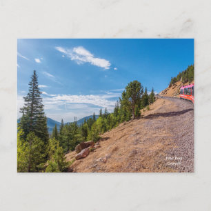 Pikes Peak Train Ride Post Card