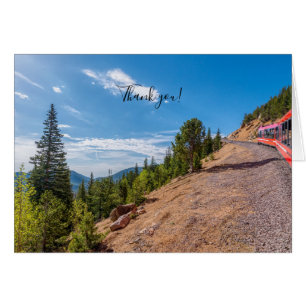 Pikes Peak Train Ride Thank you Notecard
