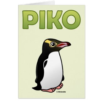 Yellow-eyed Penguin Greeting Card