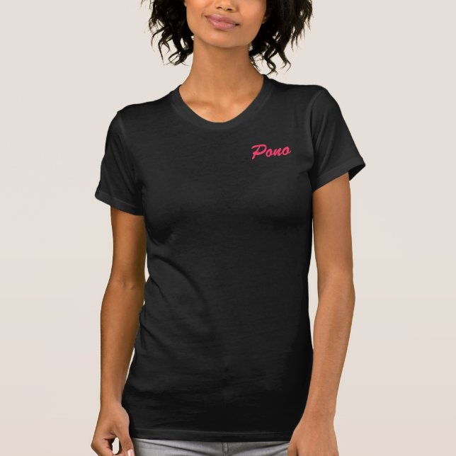 Pilaki Pono Ladies Twofer Sheer (Fitted) T-Shirt (Front)