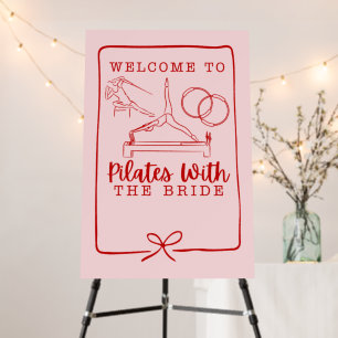 Pilates bachelorette Sign *personalizable*