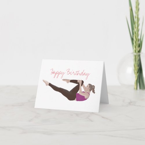 Pilates Birthday Card