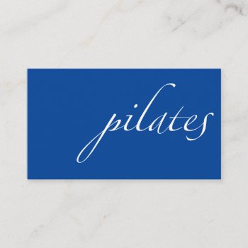 Pilates Business Card by TerryBain at Zazzle