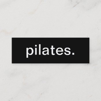Pilates Business Card by HolidayZazzle at Zazzle