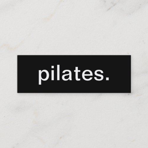 Pilates Business Card