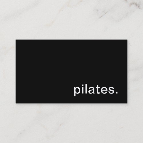 Pilates Business Card
