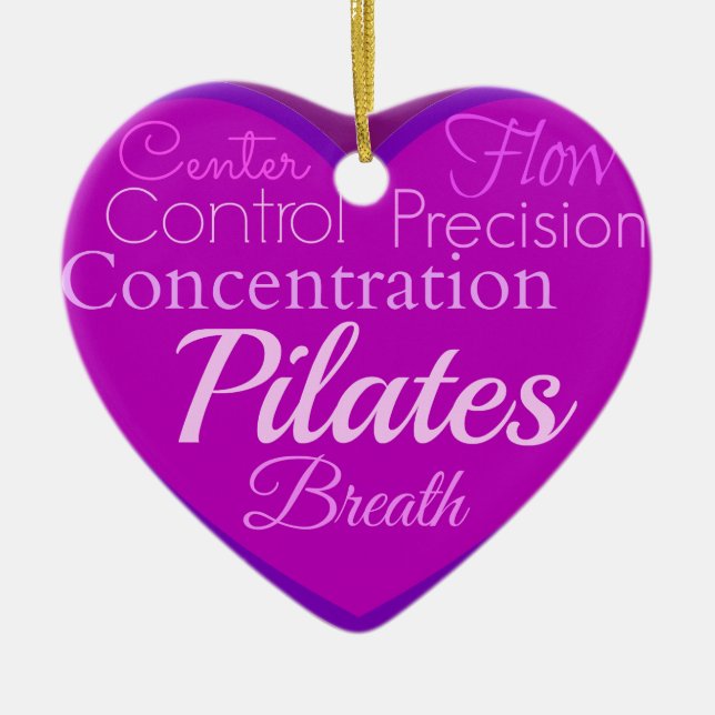 Pilates Ceramic Ornament (Front)