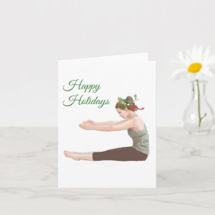 Pilates Christmas Card Spine Stretch