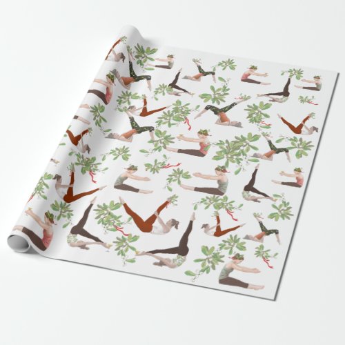 Pilates Christmas Wrapping Paper