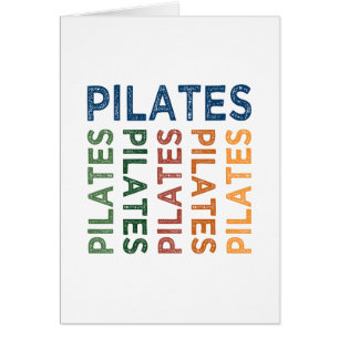 Pilates Cute Colorful Cards