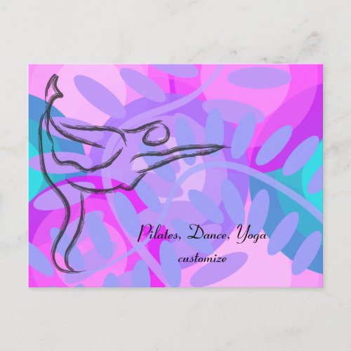 Pilates Dance Yoga Postcard