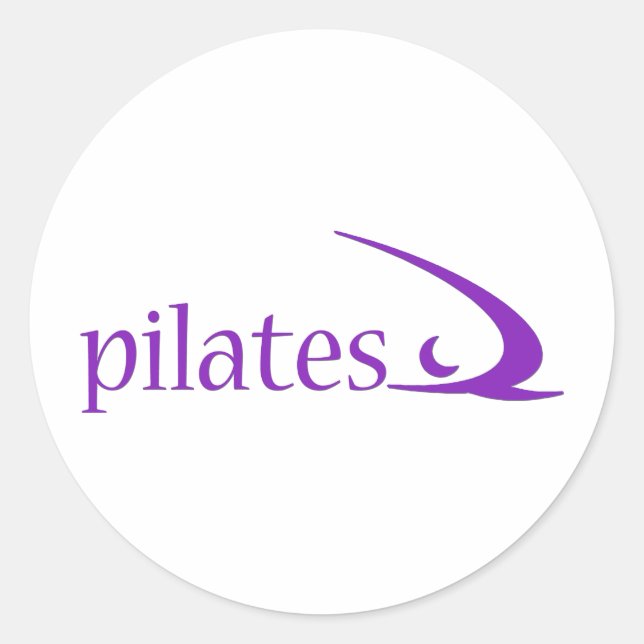 Pilates Design! Classic Round Sticker (Front)