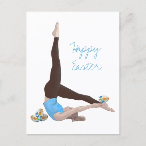 Pilates Easter Postcard
