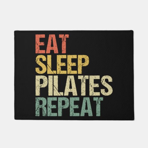 Pilates Eat Sleep Repeat Vintage Doormat