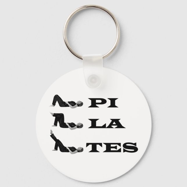 Pilates figures! keychain (Front)