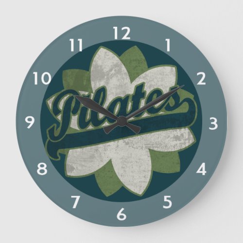 Pilates Flower Large Clock