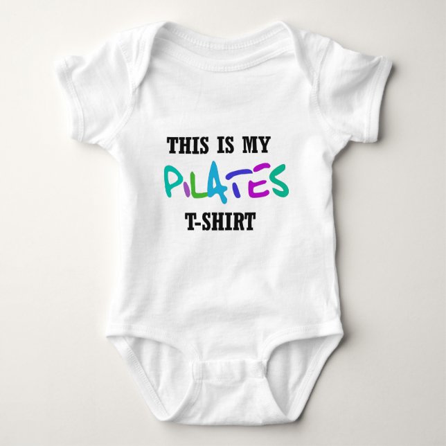 Pilates Funny Design! Baby Bodysuit (Front)