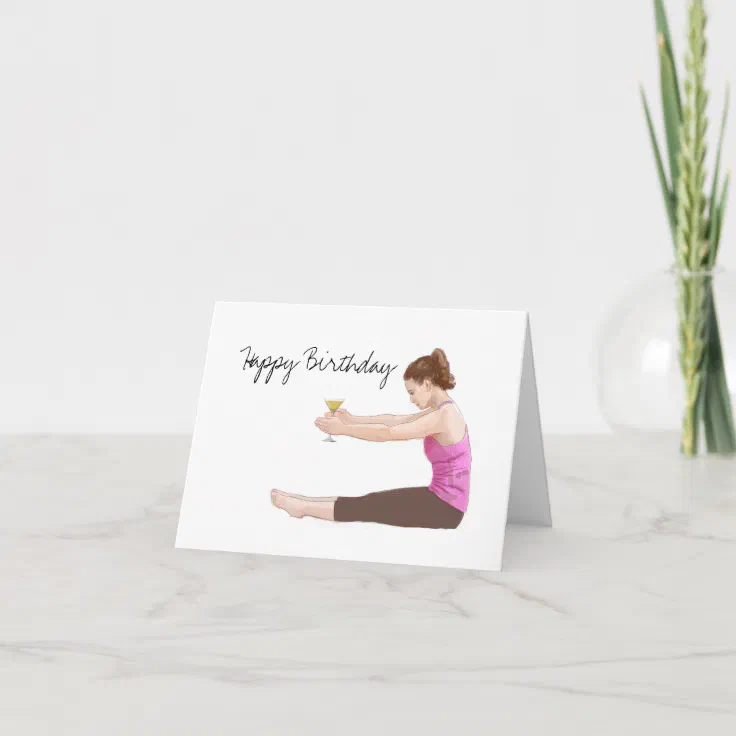 pilates birthday card