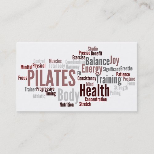PILATES Instructor Business Card