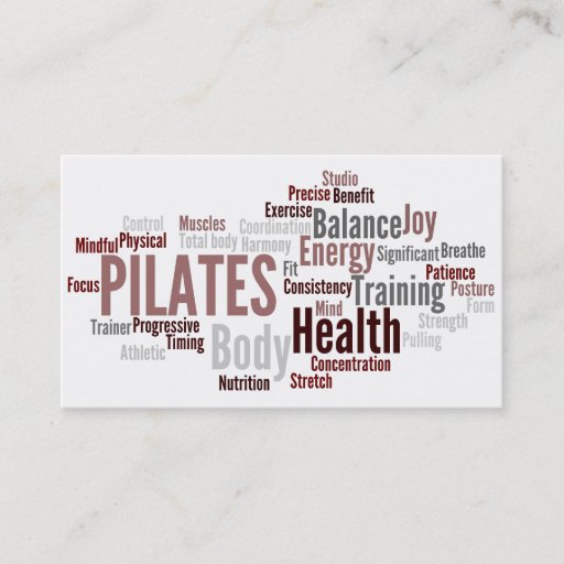 Customizable PILATES Instructor Business Card