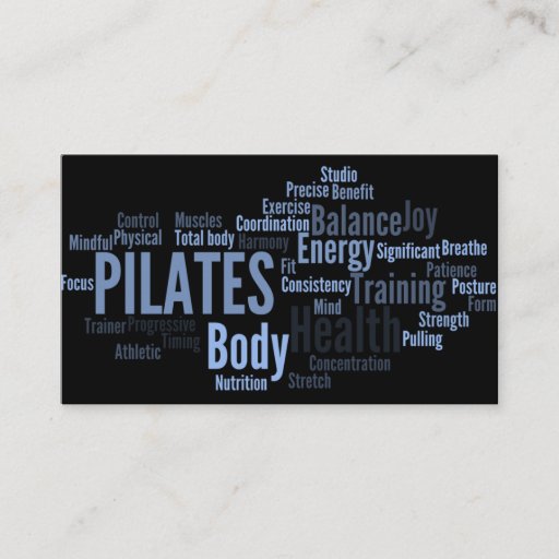 Customizable PILATES Instructor Business Card