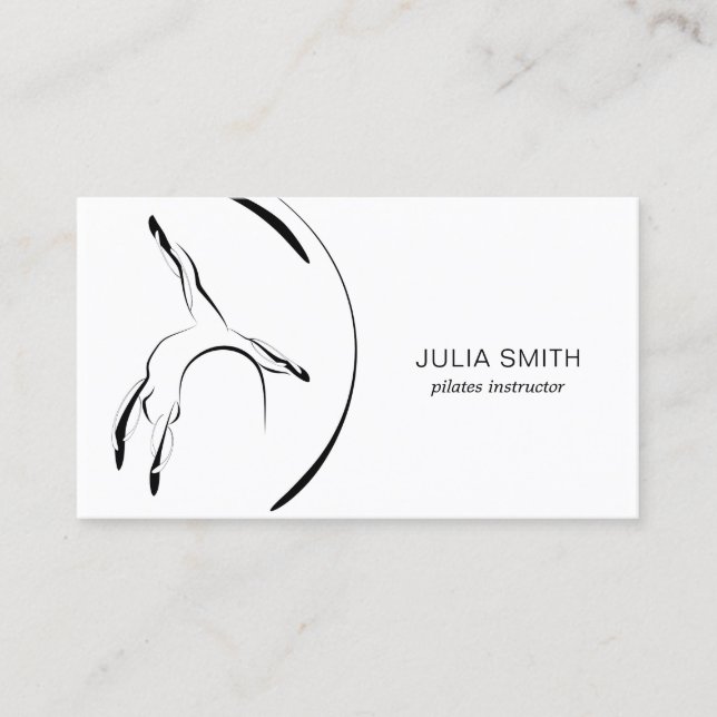 Pilates instructor business card (Front)
