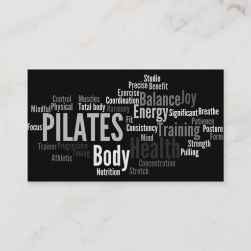 Customizable PILATES Instructor Business Card
