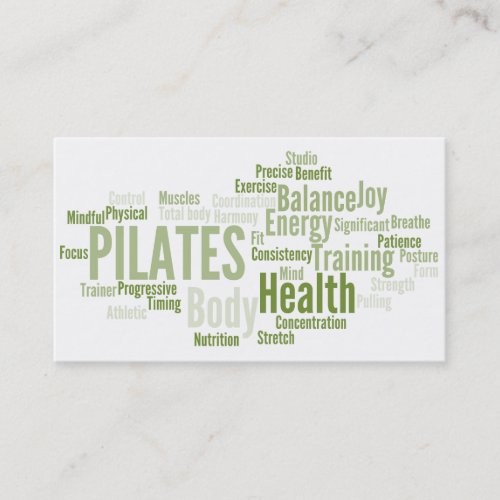 PILATES Instructor Business Card