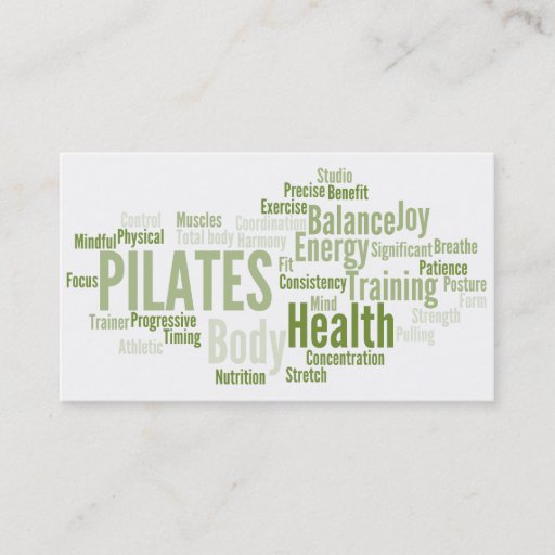 Customizable PILATES Instructor Business Card